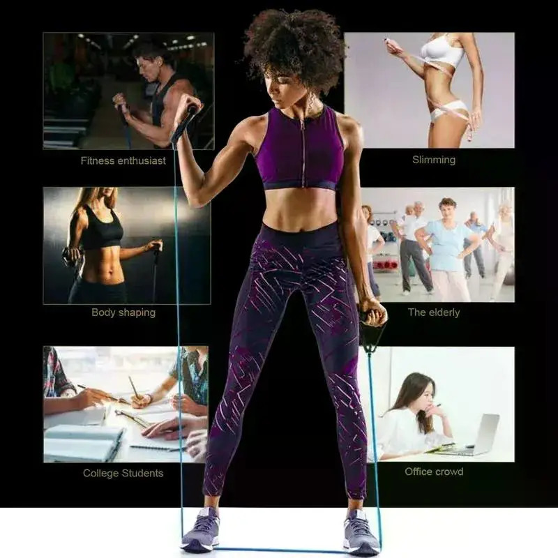 12M Yoga Pulling Rope TPE Fitness Training Resistance Belt Rubber Elastic Expansion Machine Exercise Equipment 250213