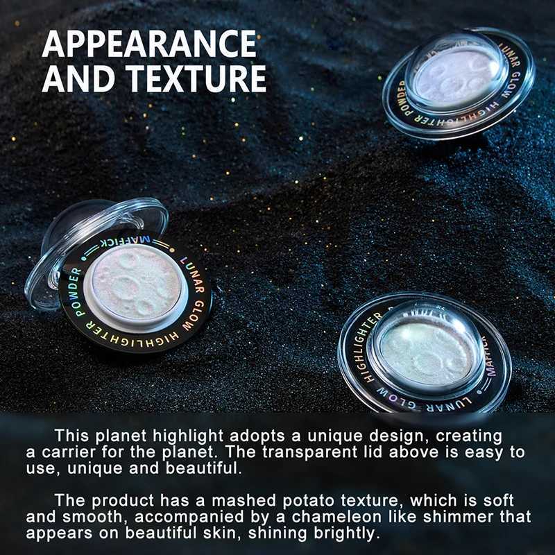 Planet Highlighter Powder Brighten Polarization Fairy Powder Shimmer Water Light Contour Face Body Illuminator Makeup CosmeticsXJ250217