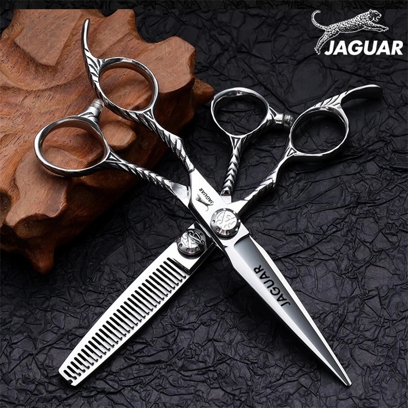 440C 60 Inch professional Barber cut left handle scissors hair thinning hairdressing cutting set s Shears 250108