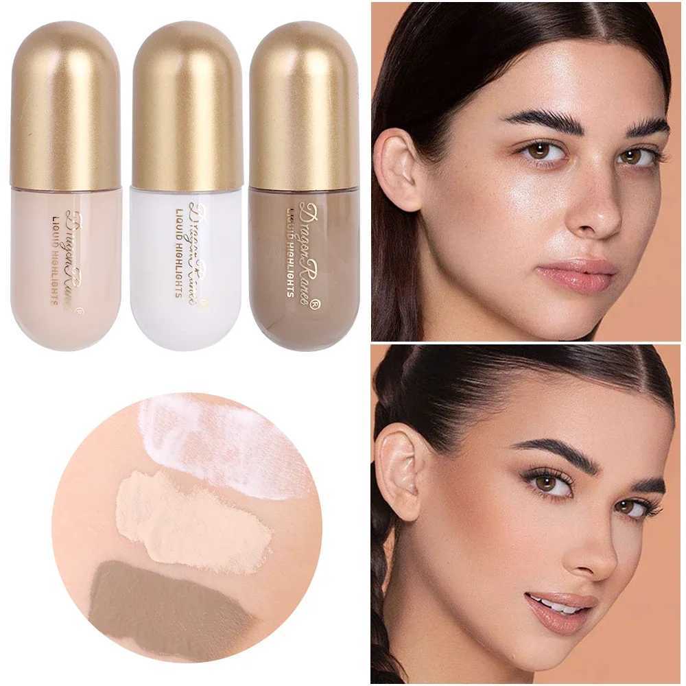 3Pcs/Box Matte Liquid Contouring Bronzer Stick Brown Nose Shadow Cream Lasting Brighten Concealer Highlighter Foundation MakeupW250217