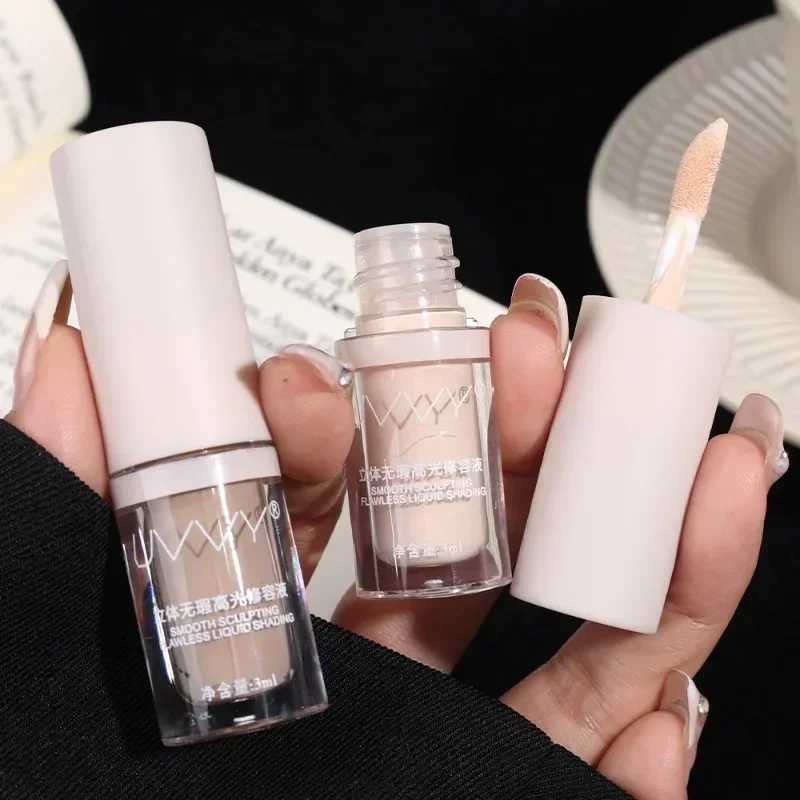 Natural Nose Shadow Highlighter Cream Waterproof Lasting Brightens Skin Matte Liquid Contouring Bronzer Stick Makeup CosmeticsW250217