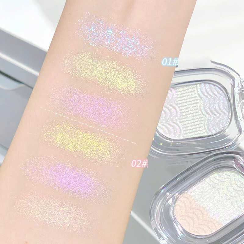 Chameleon Glitter Eyeshadow Highlighter Mashed potato High Gloss Shiny Crystal Brightening Bronzer Highlight Makeup WaterproofXJ250217