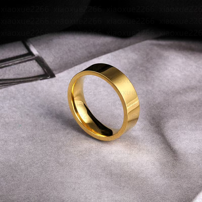 high quality V Gold ring Designer Rings Couple rings for women designer jewelry Titanium Steel with diamond ring unisex for Anniversary Jewelry gift with box