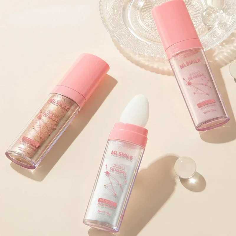 Shimmer Fairy Powder Highlighter Powder White Loose Highlighter Face Body Glitter Wand Makeup Bronzer Illuminator polvo de hadaXJ250217