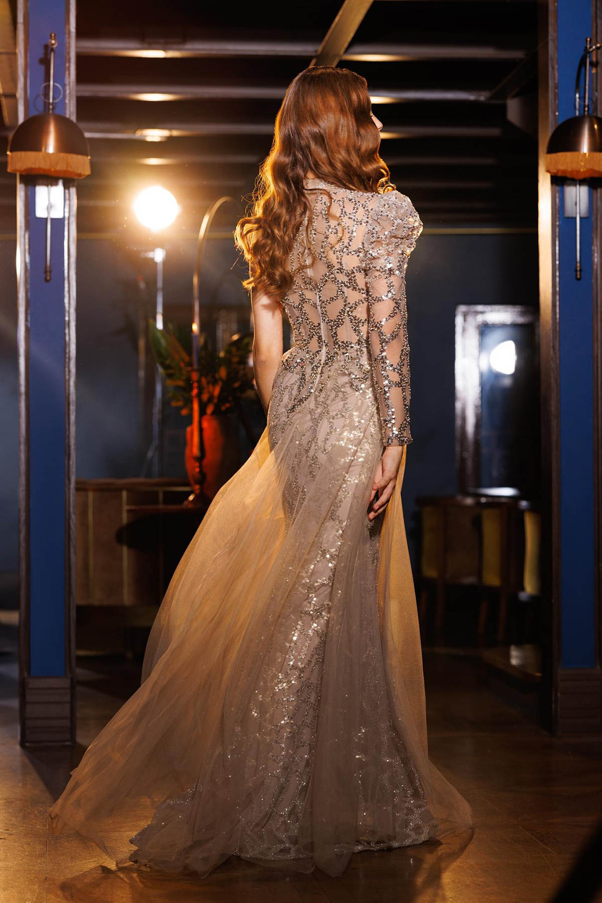 Graceful Mermaid Tulle Prom Dresses With Detachable Train Appliques Evening Party Dress Floor-Length Gowns 2025 Special Occasion Customized Vestido de