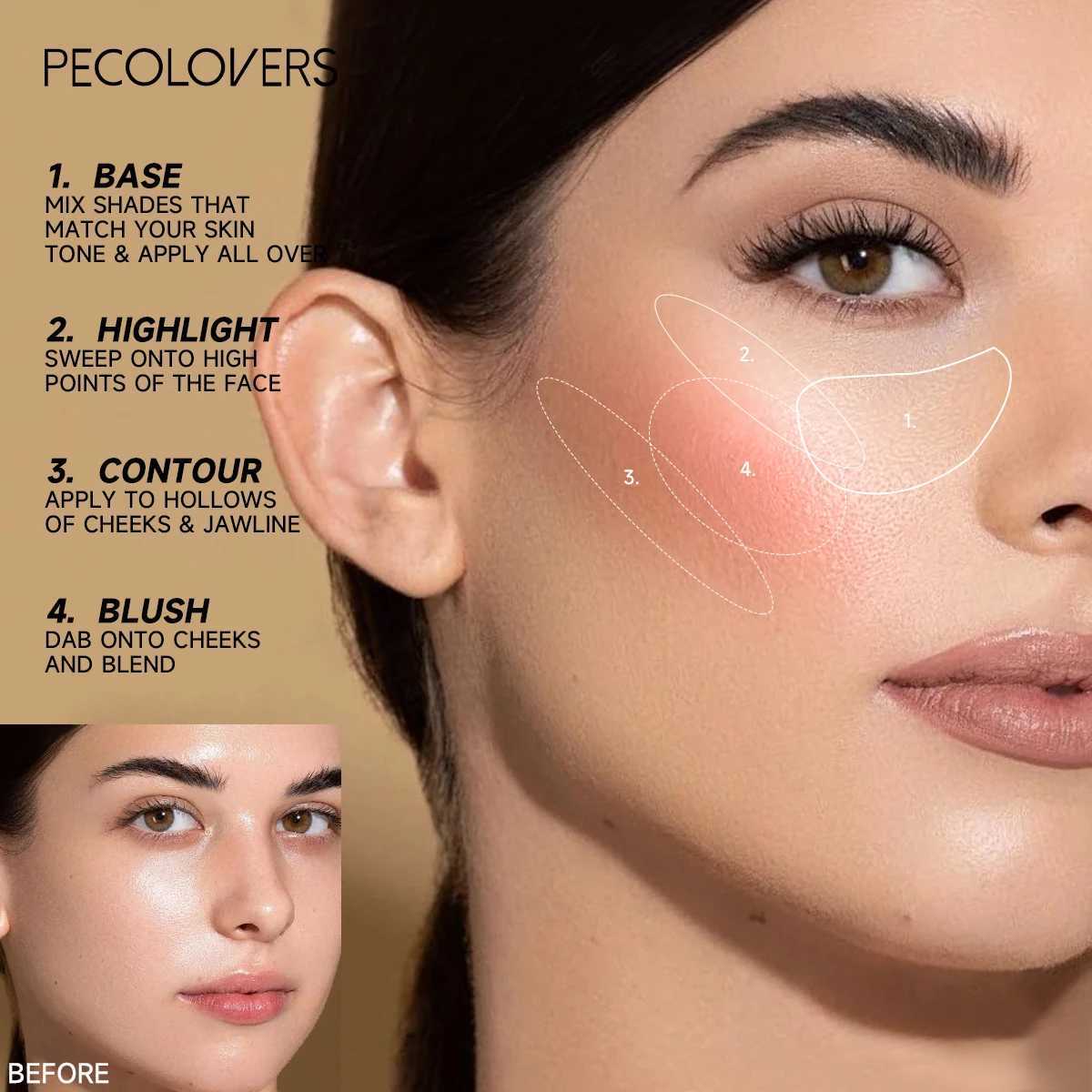 1PC Facial B Stick-Multi-purpose Natural Easy To Apply Even and Compliant Light Texture Ideal Holiday Gift SeriesW250220