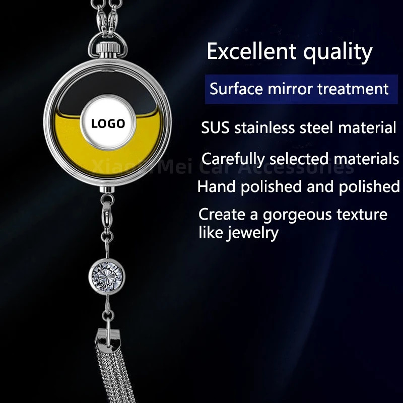 Car Perfume Pendant Air Freshener Hanging Perfume Empty Bottle Auto Interior Rearview Mirror Metal Lace Pendant Car Decoration 250214