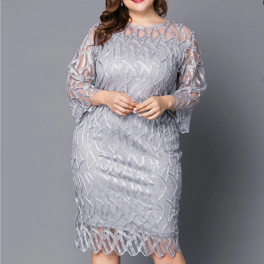 Plus Size Formal Occas Long Dress for Women Clothing 2023 Autumn Skirt Female Evening Party Vestidos Oversized Elegant 250214