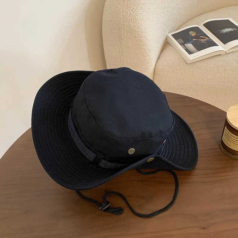 Japan and Korea spring and summer couple light and thin casual outdoor sunshade fisherman hat W250217