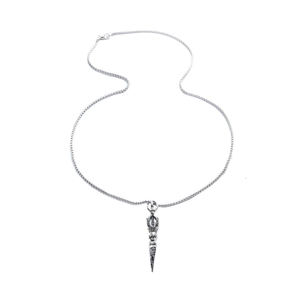 Titanium Steel Hip Hop Bounce Di Necklace Trendy Men and Women Versatile Nightclub Pendant Personalized Internet Celebrity Clothing Accessories Combin