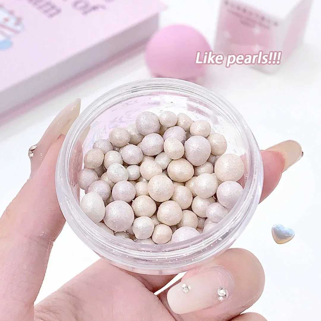 Pearly Highlighter Blush Powder Ball Clear Face Body Highgloss Glitter Highlight Natural Brightening 3D Shimmer Contouring BlushXJ250217