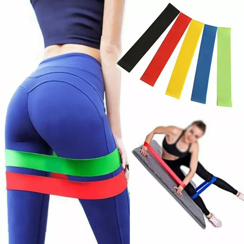 Various colors yoga exercise resistance bands gym equipment TPE home fitness elastic Pilates strength training exercises 250213