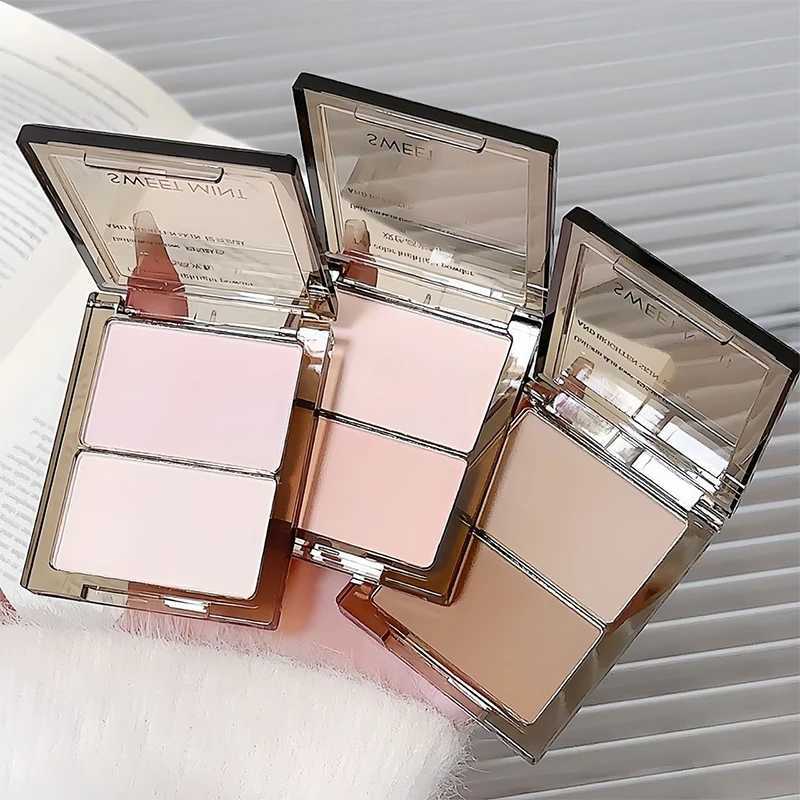 Double-color Highlighter Matte Brightening Nose Shadow Enhances Contours Face Shading Grooming Powder Eyebrow Powder PaletteXJ250217