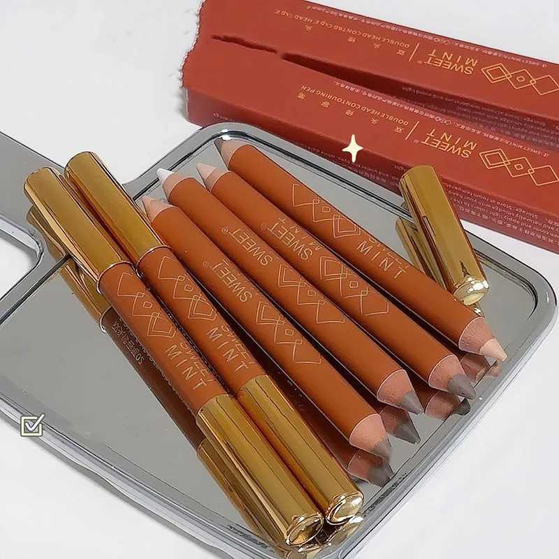 Double-ended Contouring Shading Pen Face Brighten Nose Shadow Profile Natural Three-dimensional Highlight Stick Korean MakeupW250217