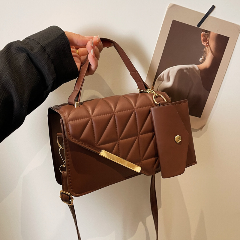 Bag This Year's Popular Korean Version Versatile Solid Color Handbag 2024 Early Spring New Single Shoulder Crossbody Small Square Bag For Women