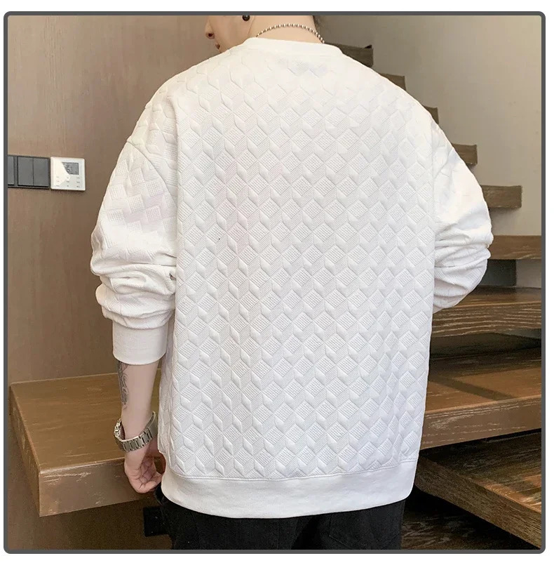 Spring Long Sleeved Tshirt Men Sweatshirt Korean Underlay Shirt for Mens Round Neck Pullover Hoodies Hoodie 250214