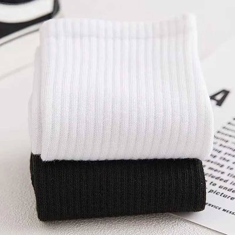 3 Pairs High Tube Crew Socks For Men For Women Breathable Mid Stockings Solid Color Casual Set Fashion And Comfortable W250217
