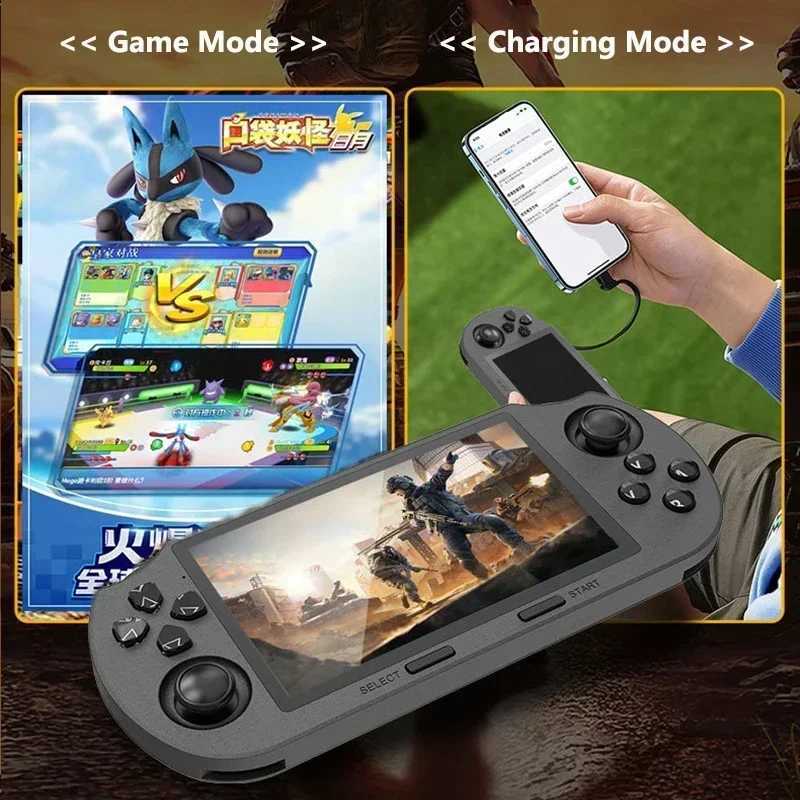 SF3000 Portable Handheld Game Player 4.5 Inch IPS Sn Retro Video Game Console Built-in 20000+ Games for PS1/GBA/SFC/MAME Z250217