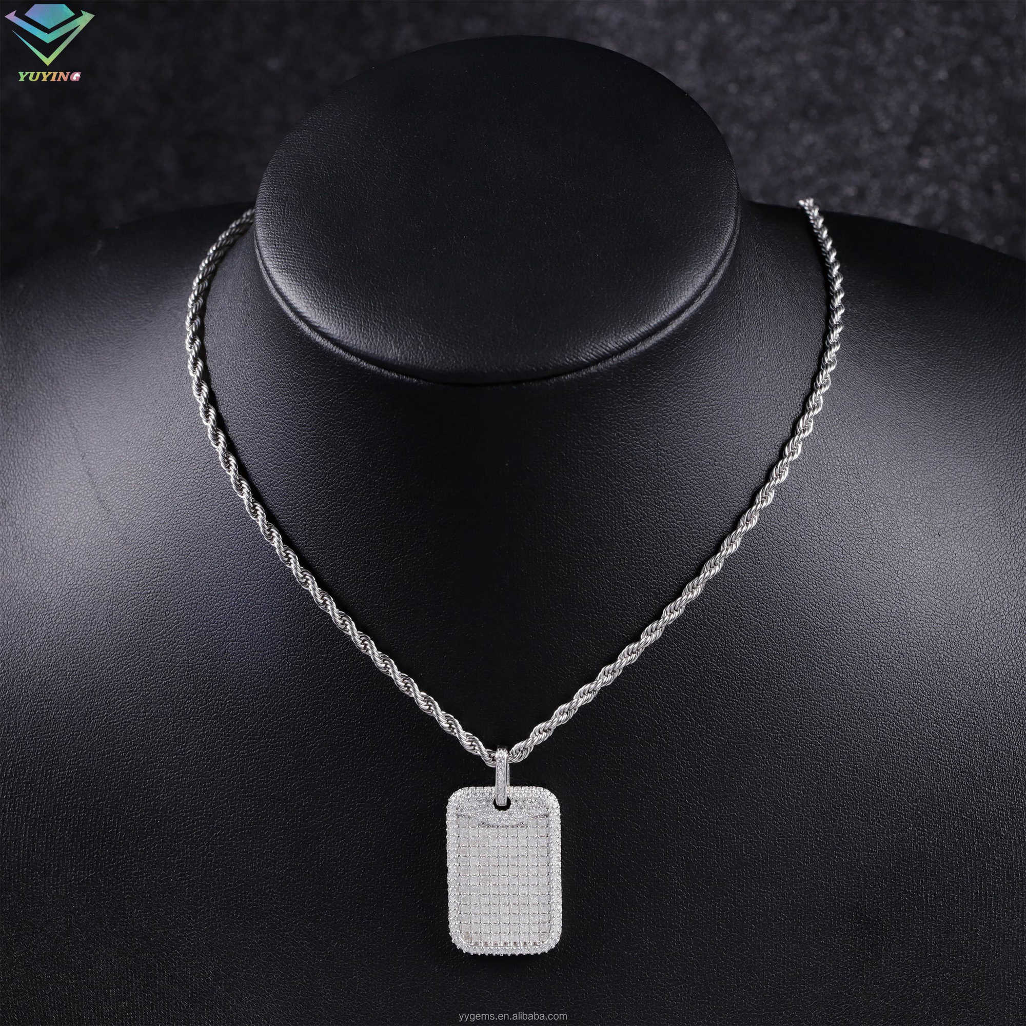 Fashion Hip Hop Pendant for Men Women 925 Sterling Silver Ice Out Moissanite VVS Diamond Pendant for Necklace