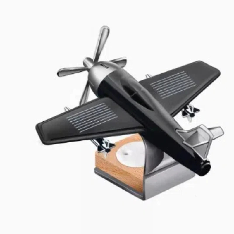 Solar Aircraft Car Perfume Ornament Car Solid Aroma Car Decoration Light Fragrance Products 250214