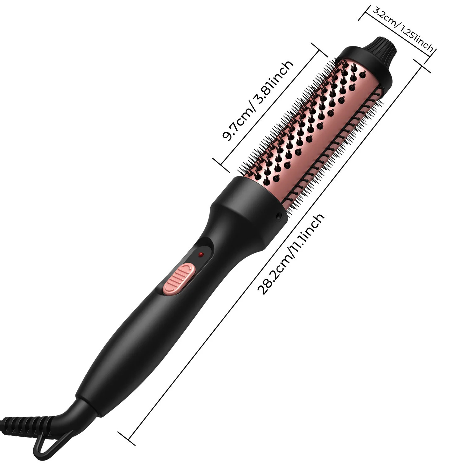 3 In 1Hair Curler Straightener Professional Curling Iron Heated Ionic 38/32mm Hair Styling Brush Scald Thermal Brush Curl 250214