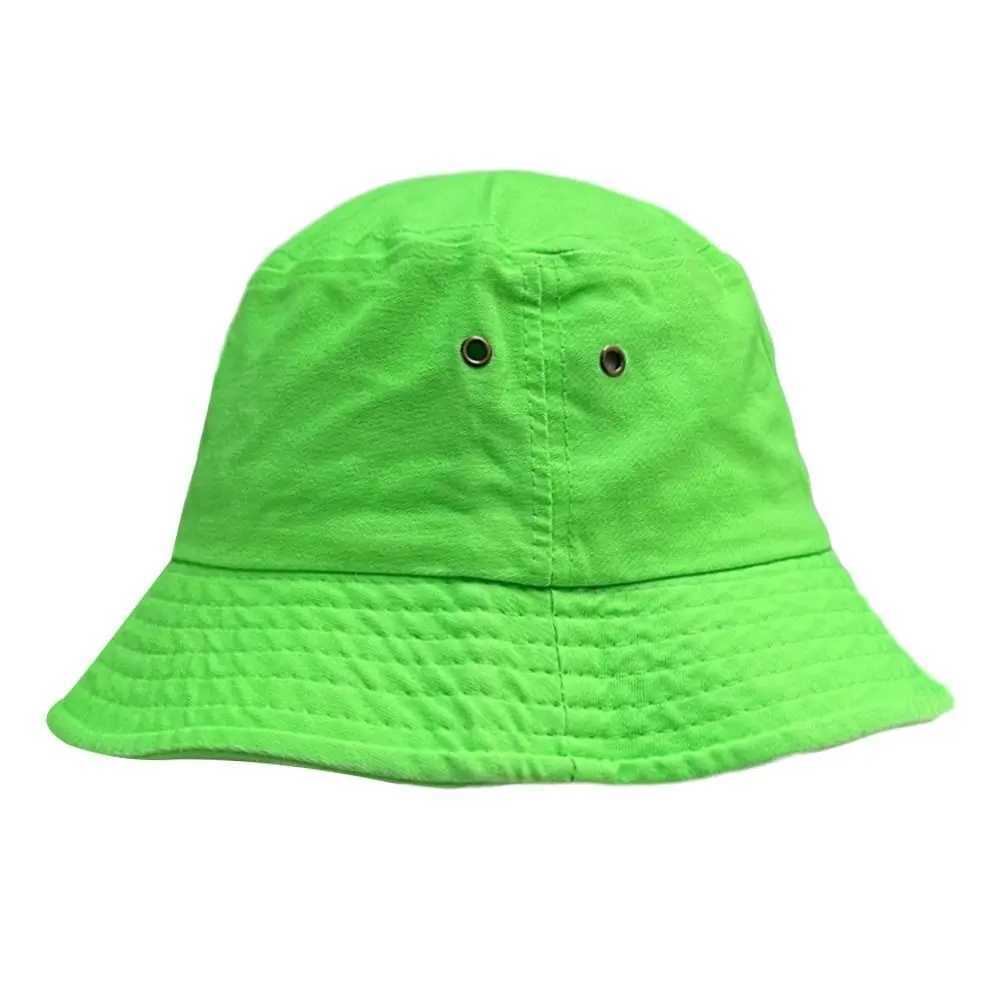 UV Protection Bucket Hat Summer Fluorescent Color Foldable Beach Cap Wide Brim Breathable Sunshade Hat Men Women W250217