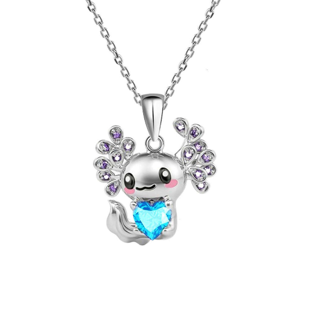 Cute Salamander Design Charm Necklace Unisex Fashionable Earrings by Temu Ideal for Birthdays