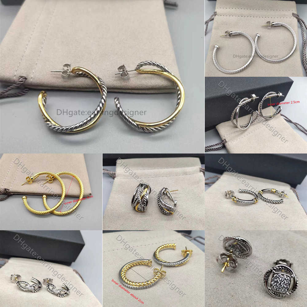 bijoux earrings Earrings shipping free designer Luxury jewelry woman Jewelrys fashion large small Studs earring 925 sterling silver luxury Double Color gold