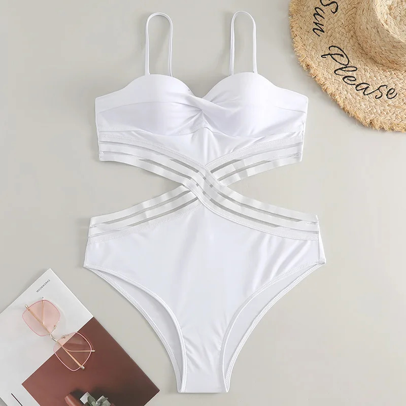 Push Up Swimsuit One Piece Sexy Monokini Solid Swimwear Women Bathers Bathing Swimming Swim Suit Female Summer Beachwear 250213