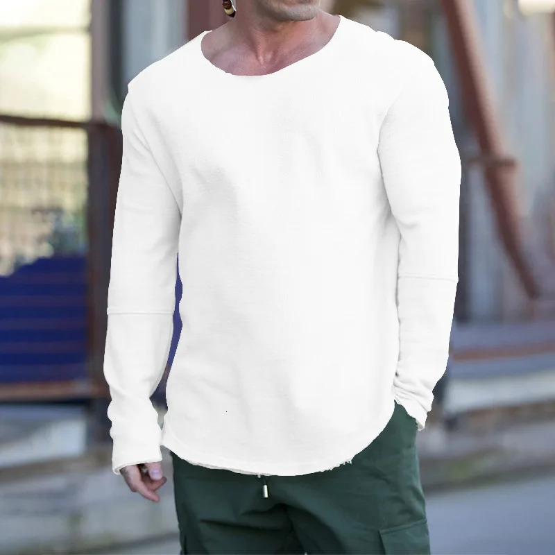 Crossborder Autumn Mens Long Sleeve Crew Neck Loss Edition Casual Loose Sweater 250214