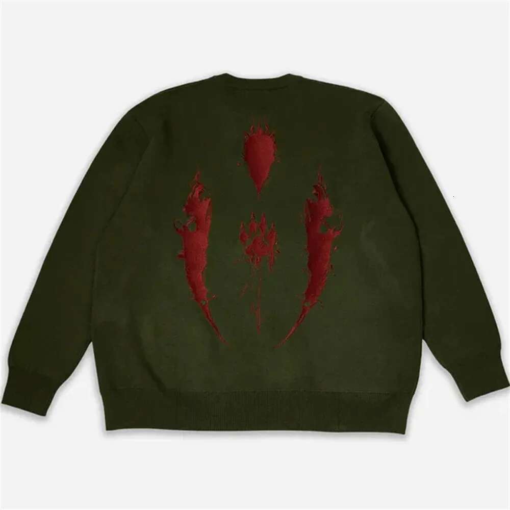 Retro Japanese anime jacquard personalized casual knitted cross-border autumn and winter lazy sweater