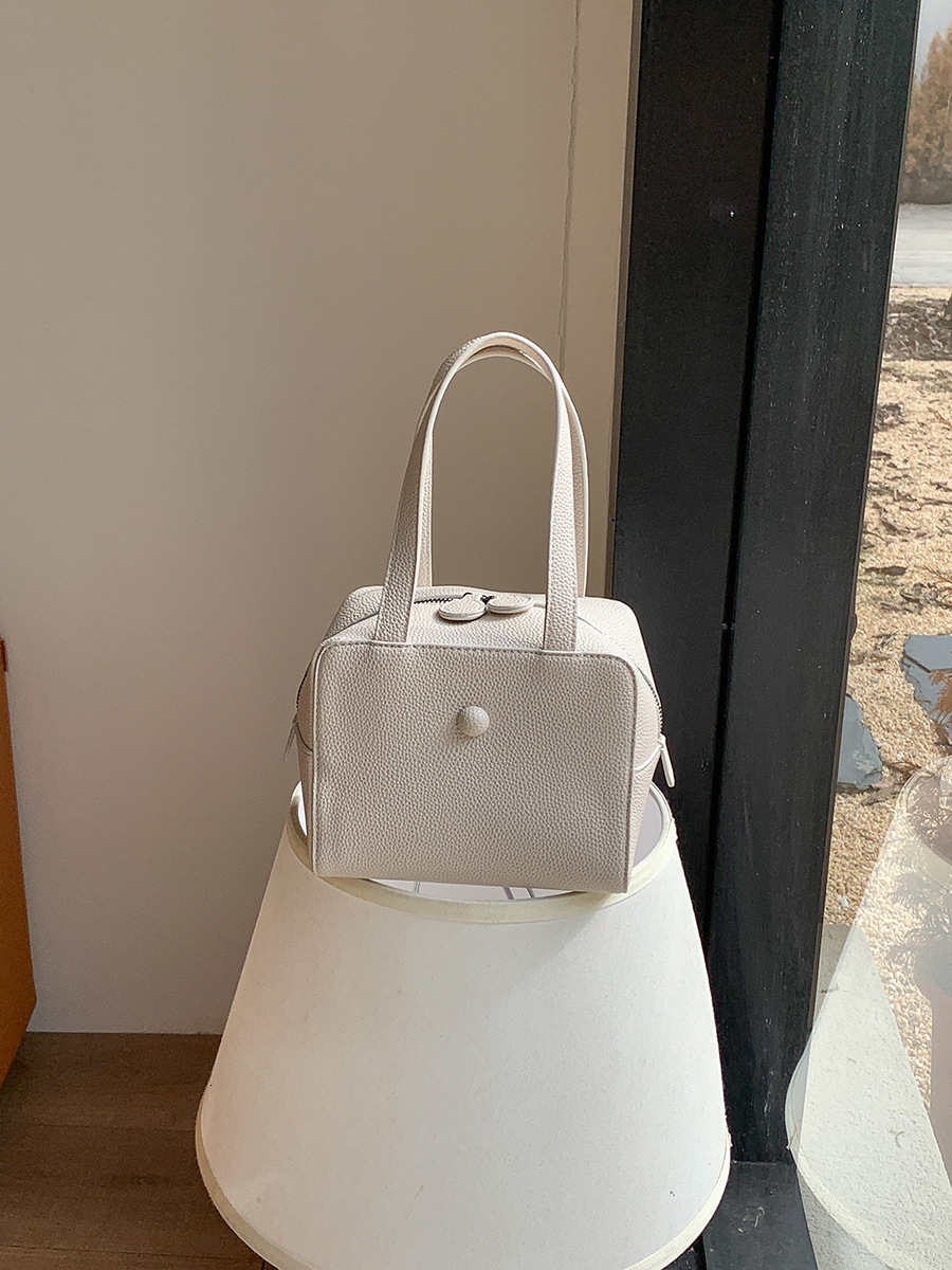 Bag 2025 Spring/Summer New Niche Women's Simple And Versatile Square Bag Frosted Soft PU Leather Toast Small Handbag