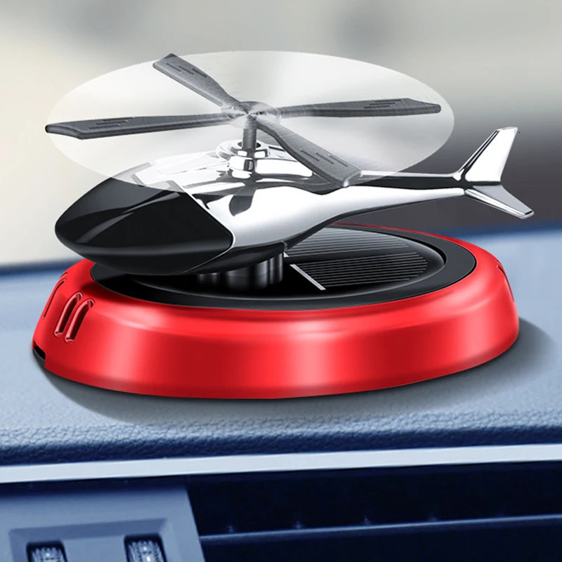 Car Helicopter Solar Rotating Perfume Diffuser Car Fragrance Decoration Car Air Freshener Ornaments Deodorant Perfume Diffuser 250214