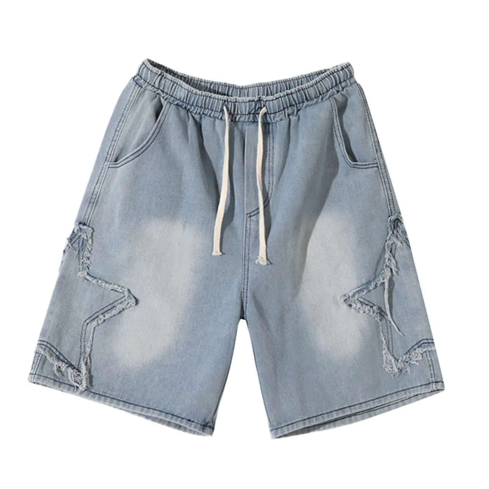 Light Luxury Outdoor Casual Work Clothes Shorts Men's Designer Short Loose Sports Pants Men's Denim Shorts Summer New Design Casual Hip-hop 
