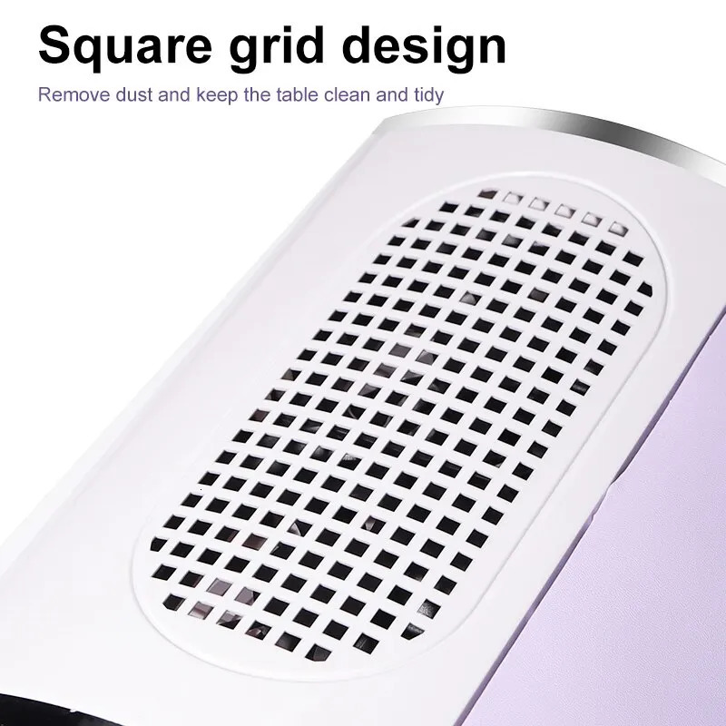 80W Nail Dust Collector Absorber For Nail Low Noise Nail Vacuum Cleaner Dust ctor for Manicure Collecting Pedicure Tools 250214