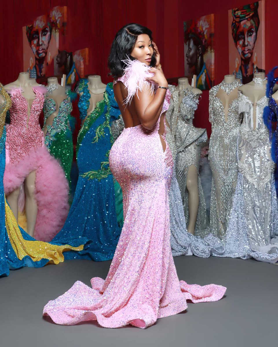 Sparkly Saudi Arabia Mermaid Prom Dresses Sexy Sheer Neck Feather Crystal Beading Plus Size Special Occasion Dress Evening Gowns