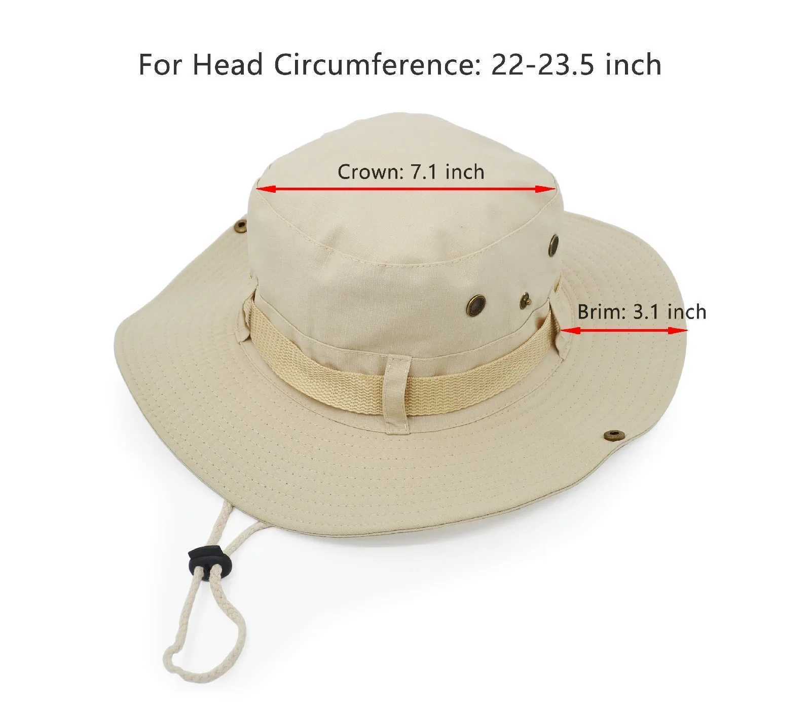 Double layer High Quality Boonie Hat Bucket Hat Hunting Fishing Outdoor Wide Cap Brim Military for Men Women Fisherman hat W250217