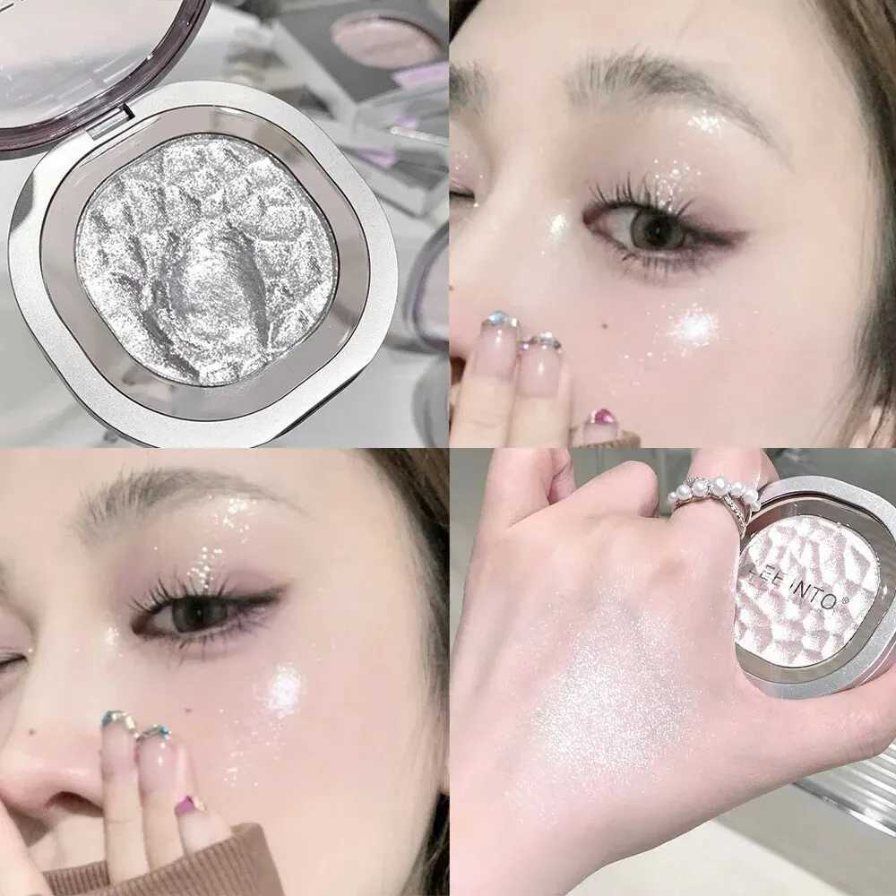 Highlighting Powder Pearlescent Fine Mashed Soft Texture LEEINTO Non-flying Powder Brightening Long-lasting Highlighter PaletteXJ250217