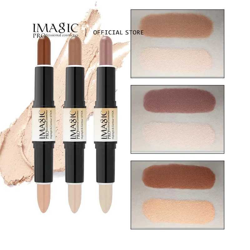 IMAGIC Makeup Creamy Double-ended 2in1 Contour Stick Contouring Highlighter Bronzer Create 3D Face Concealer Full Cover BlemishW250217