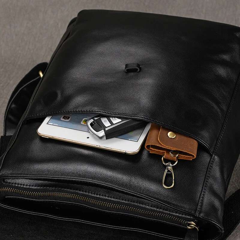 Luufan Top Grade Genuine Men Backpack Male Business Laptop Daypack Black Soft Leather Big Capacity Travel School Bag