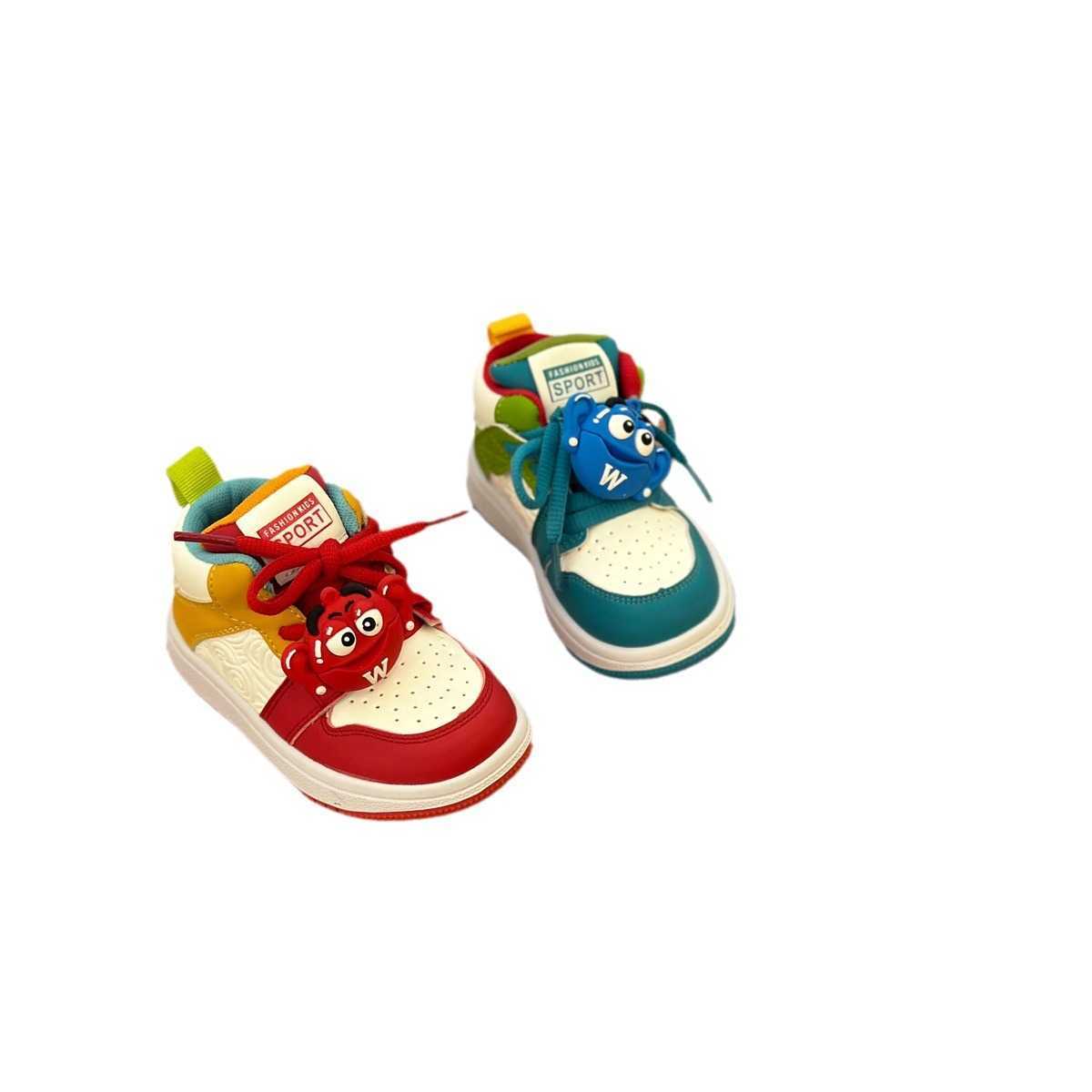 Sneakers Childrens high top board shoes for boys and girls mandarin duck shoes for children aged 1-3 soft soled baby walking shoes autumn sports shoes