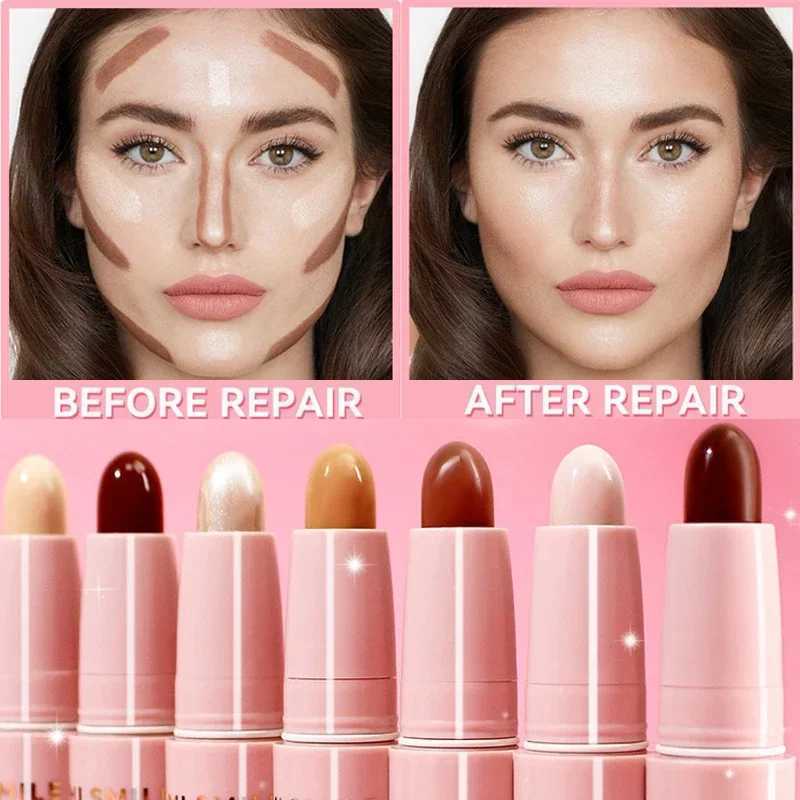 Highlighting Bronzer Stick Face Brightening High Gloss Concealer Pen Lasting Cheek Corrector Nose Shadow Contouring CosmeticsW250217