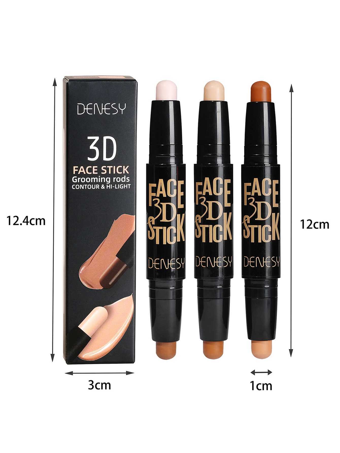 Matte Styling Stick Dark Brown Double Head Outline Pen Long Lasting High Color Dual Use Non FadingXJ250217