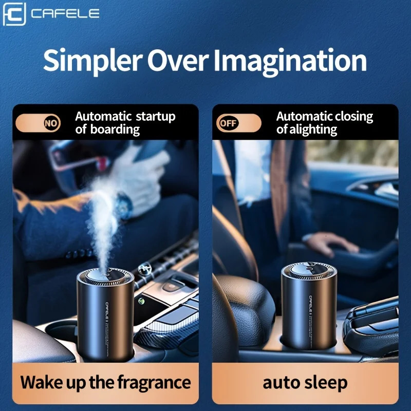 Spray Aroma Car Decorations Accessories With Aroma High-End Car Air Freshener Electronic Car Fragrance Auto Deodorization 250214