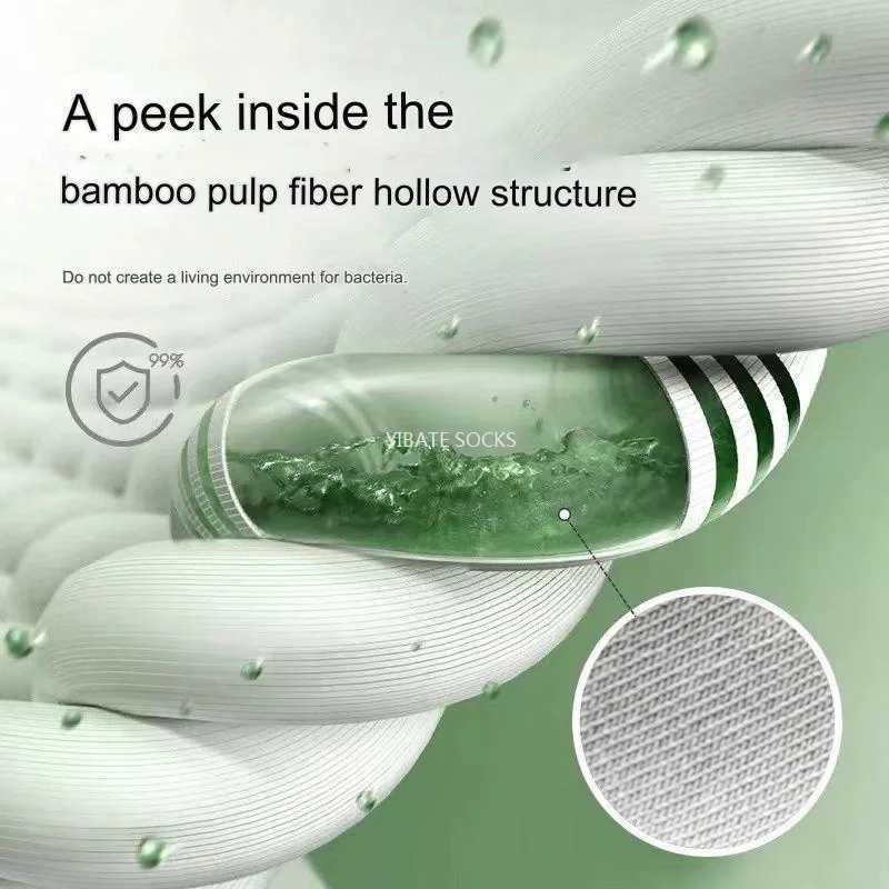 5 Pair New Mens Bamboo Fiber Socks High Quality Solid Color Long Business Mens Socks Fashionable Breathable Black Casual Socks W250217