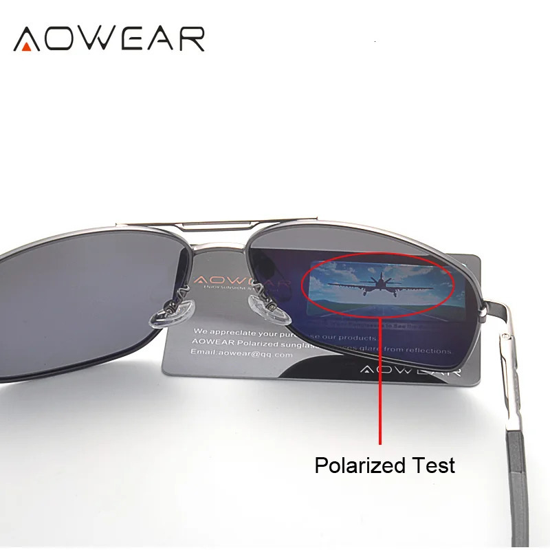 AOWEAR Aviation Polarized Sunglasses Men Aluminum Driving Mirror Sun Glasses Male er Retro Eyewear Accessories glasses 250213
