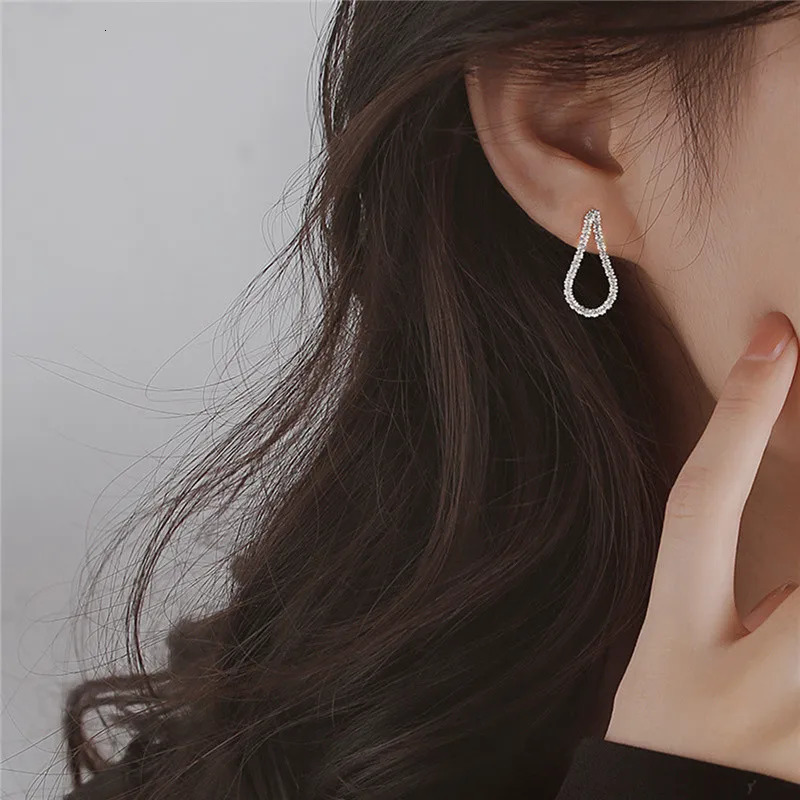 Elegent Bright Silver color Long Tassel Earrings Womens Simple Earlines Shiny Chain Fashion Wedding Y2K Jewelry 250213