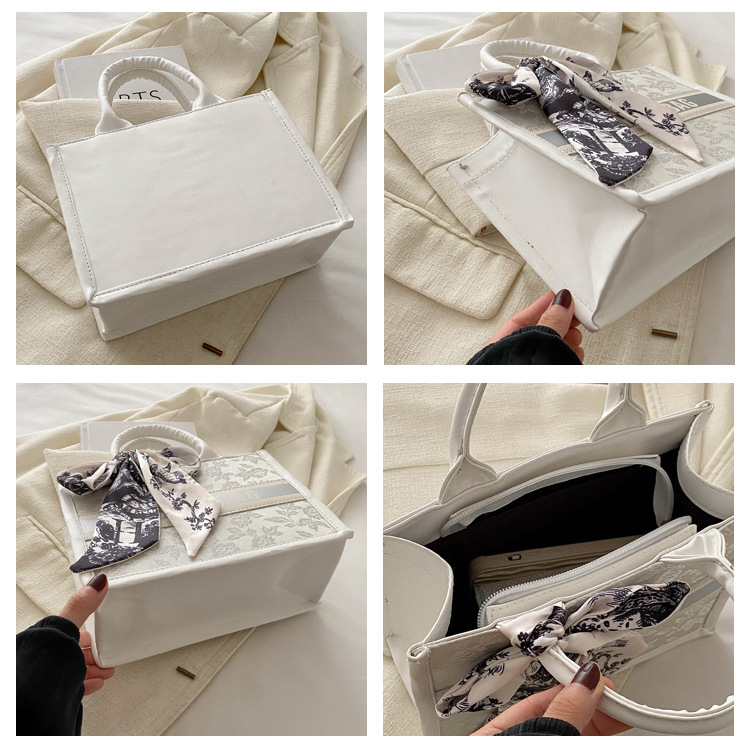 women bags for womens Polyester Letter black white sliver bag Totes casual bags