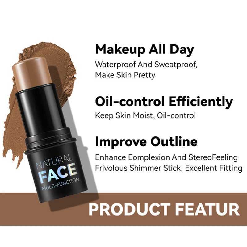 Face l Stone Highlighter Stick Contour Shading Lasting Cheek Steric Brightening Skin B Illuminator Makeup CosmeticW250217