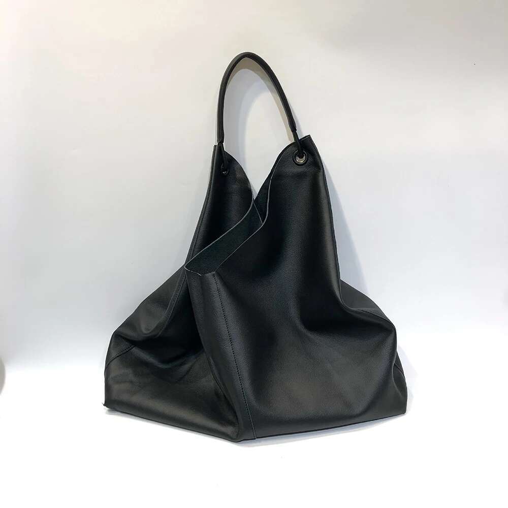 Women Cow Leather Shoulder Casual Tote Handbag Large Capacity Top Handle Satchel Armpit Fall Winter Bag With Purse